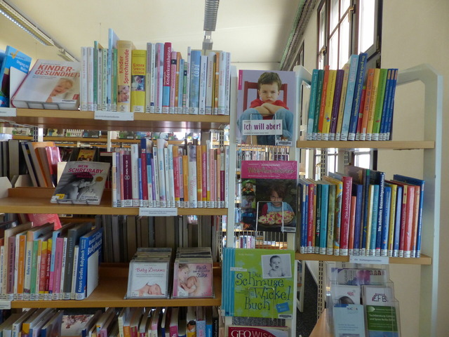 Das Bild zeigt ein Regal mit Büchern.